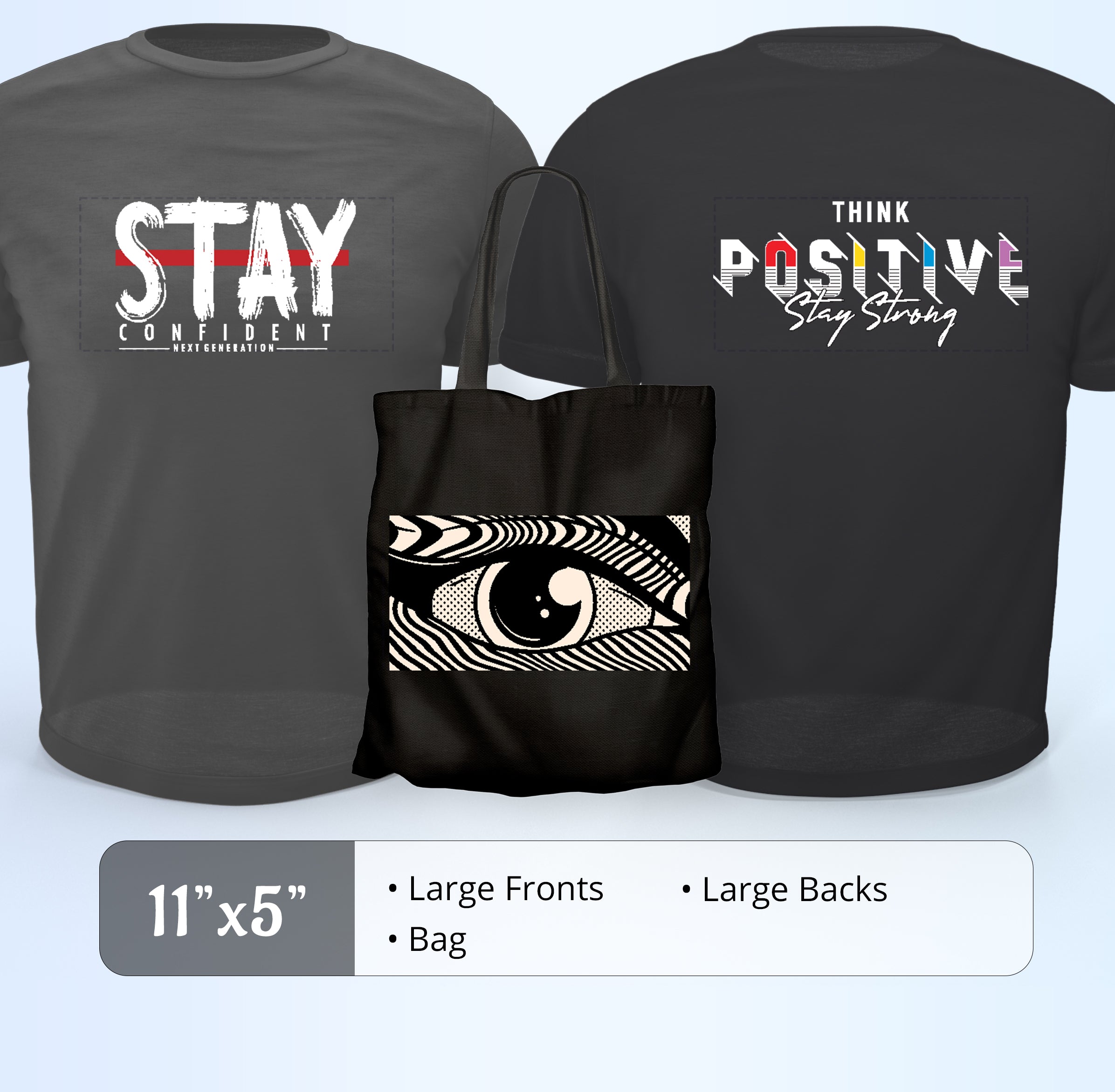 <b>DTF Transfers By Size</b>