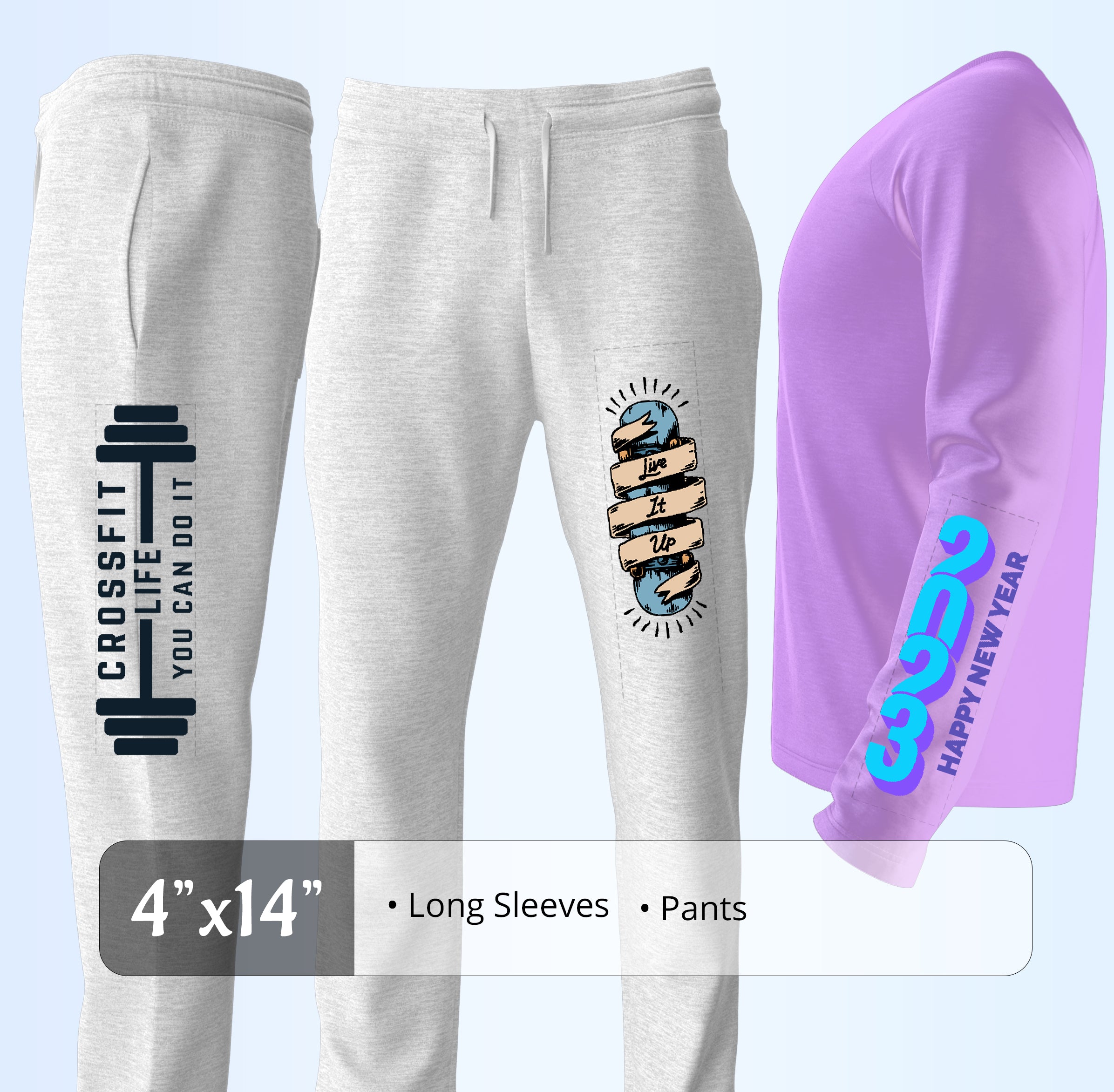 <b>DTF Transfers By Size</b>