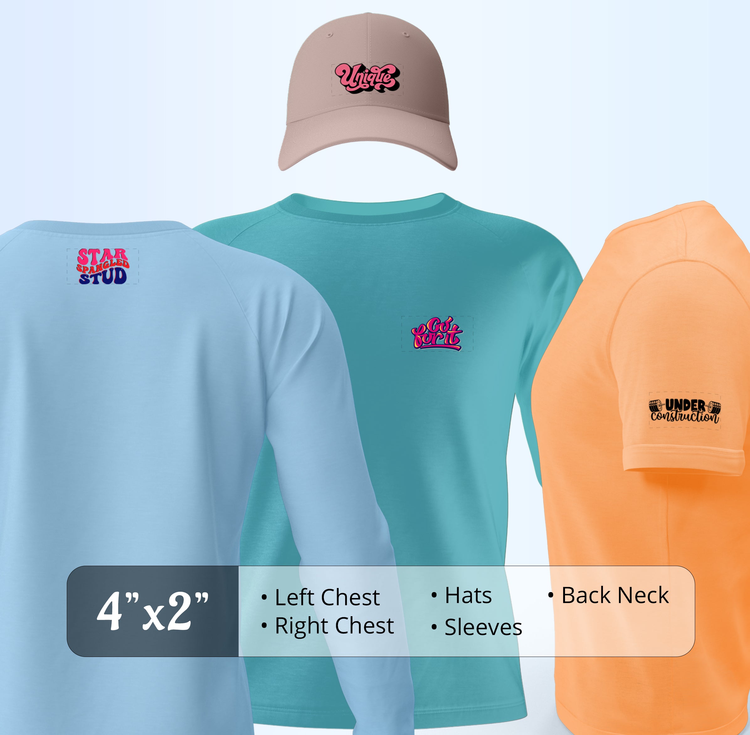 <b>DTF Transfers By Size</b>