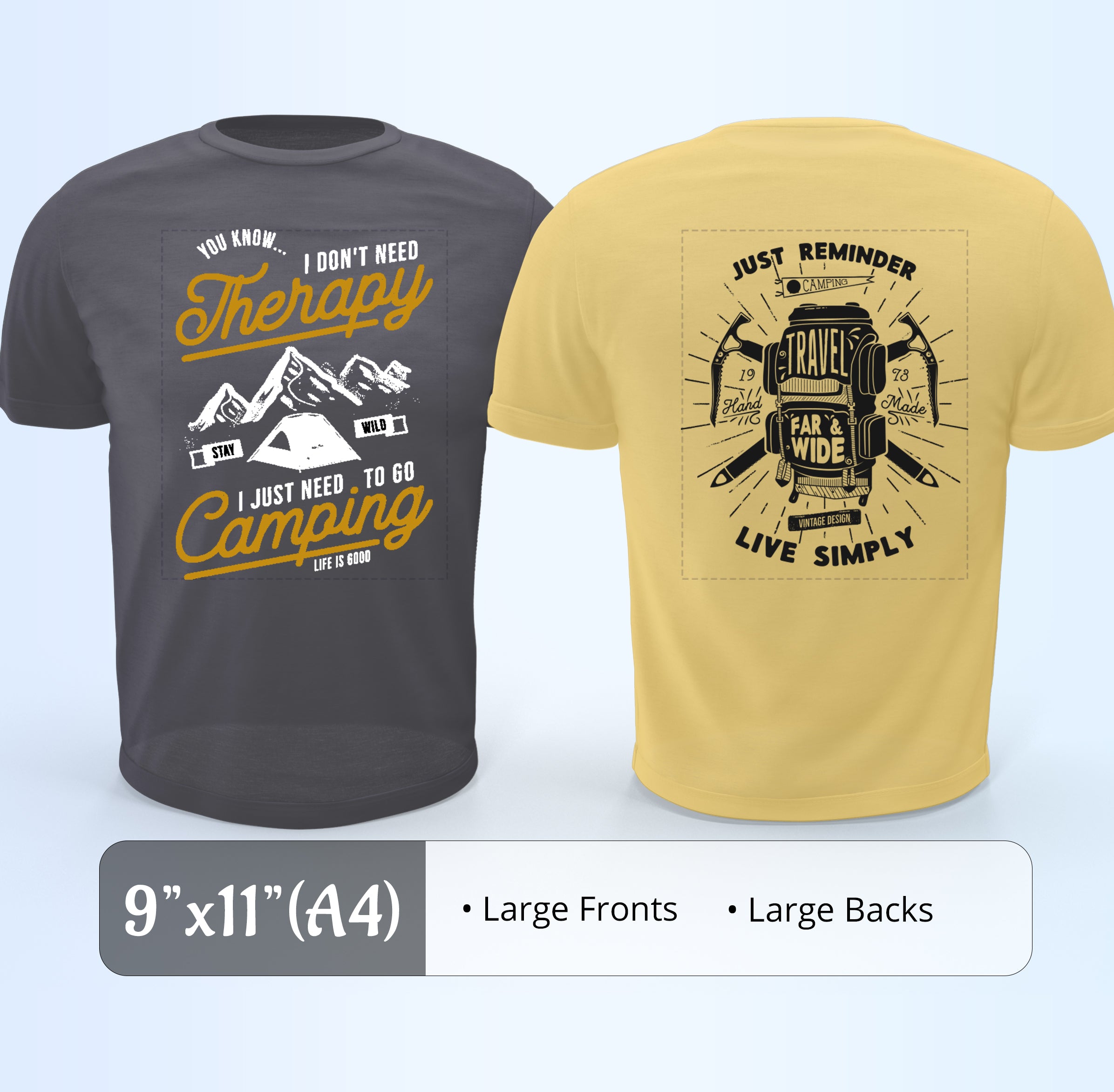 <b>DTF Transfers By Size</b>